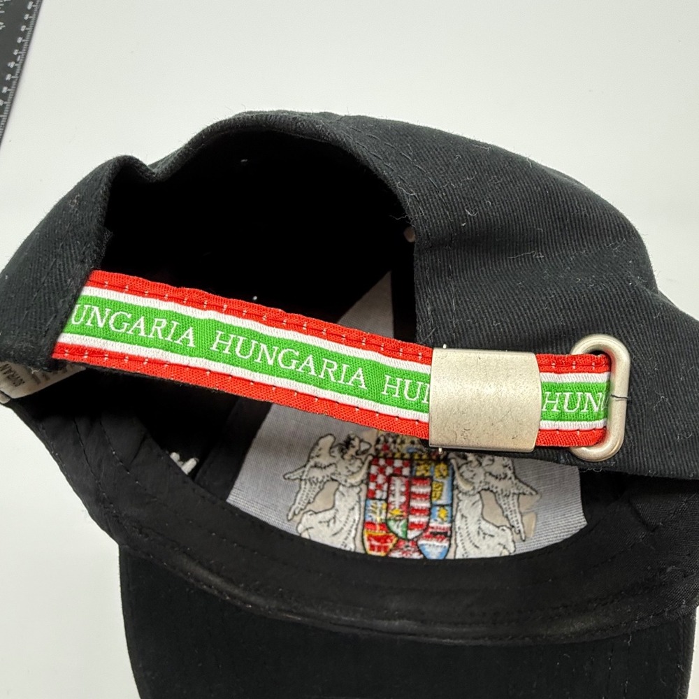 Sovran Hungary Coat of Arms Embroidered Black Cotton Baseball Cap Hat Hungaria - Picture 4 of 9